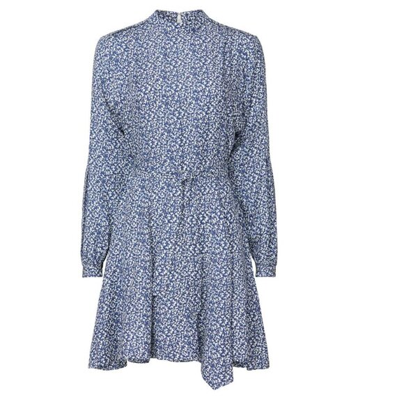 Derek Lam 10 Crosby Blue Printed Dress size 10 - Picture 3 of 7